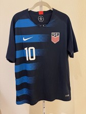 Men's Nike Navy/Blue USMNT 2018 Away Christian Pulisic Jersey