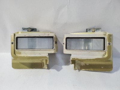 1976 Cadillac Seville OEM Front Lamp Pair Reverse Lamp Faded Finish