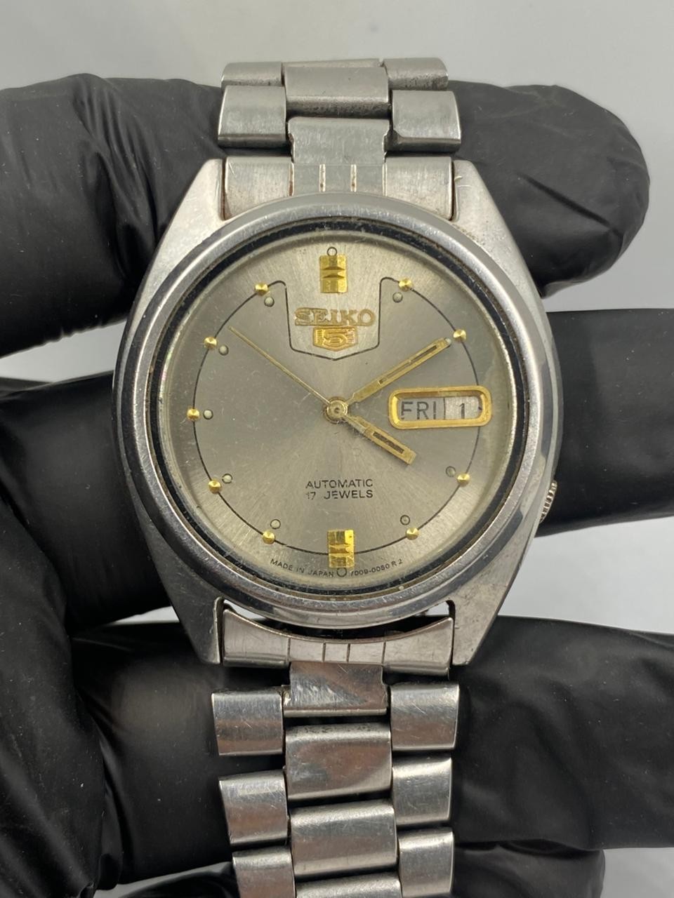 Vintage 17 For Seiko Genuine Automatic Parts Wrist Japan Watch Men 5 Jewels 7009 - VintageWatches.PK Vintage 17 For Seiko Genuine Automatic Parts Wrist Japan Watch Men 5 Jewels 7009 - vintagewatches.pk