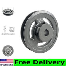 Efficient AK44-5/8 V-Belt Pulley - 5/8 Bore, 4.25 OD, Compatible with A AX