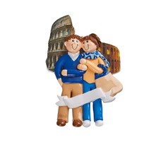 Love In Italy Personalized Christmas Ornament