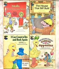 Lot of 4 Vintage Sesame Street Book Club Hardcover Books 1980s Bert Ernie Muppet