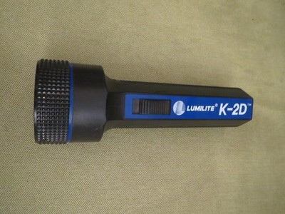 Lumilite K-2D 2-D Cell Flashlight, Black and Blue