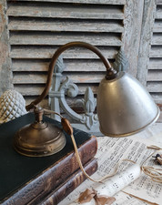 ANCIENNE PETITE LAMPE COL DE CYGNE BUREAU INDUSTRIELLE