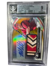 2013 Bowman Platinum Jumbo Relic Auto Gold Matt Davidson #MD BGS 9 Auto 9