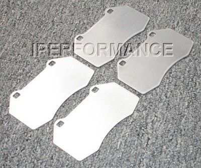 Titanium Brake Pad Shim Heat Shield Set for Abarth Grande Punto 08-12; Brembo Fr