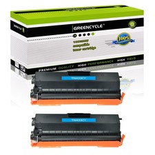For Brother HL-L8260CDW HL-L8360CDWT TN433CY TN-433 Cyan Toner Cartridge - 2PK