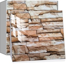 10-Sheets Peel and Stick Backsplash Marble Look 12"X12" Self Adhesive Wall Ti...