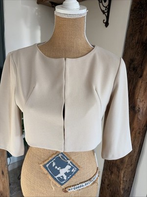 Bolero Jacke Beige Rinascimento Gr. 36
