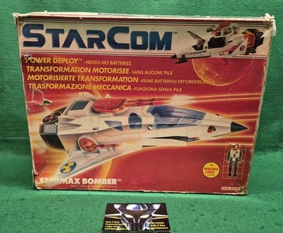Vintage STARCOM Serie, STARMAX BOMBER Fahrzeug, by COLECO 1986 Made in Macau.