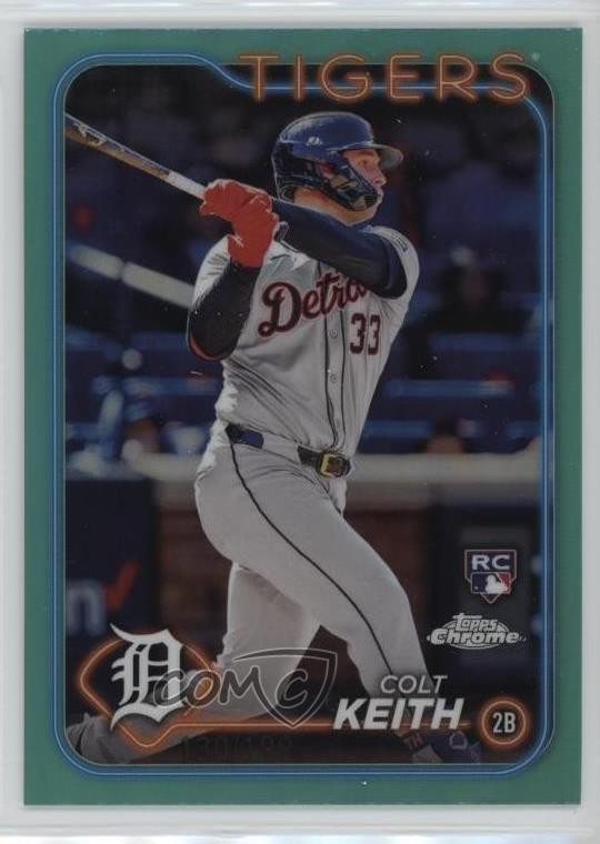 2024 Topps Chrome Aqua Refractor 130/199 Colt Keith #2 Rookie RC 0nr3