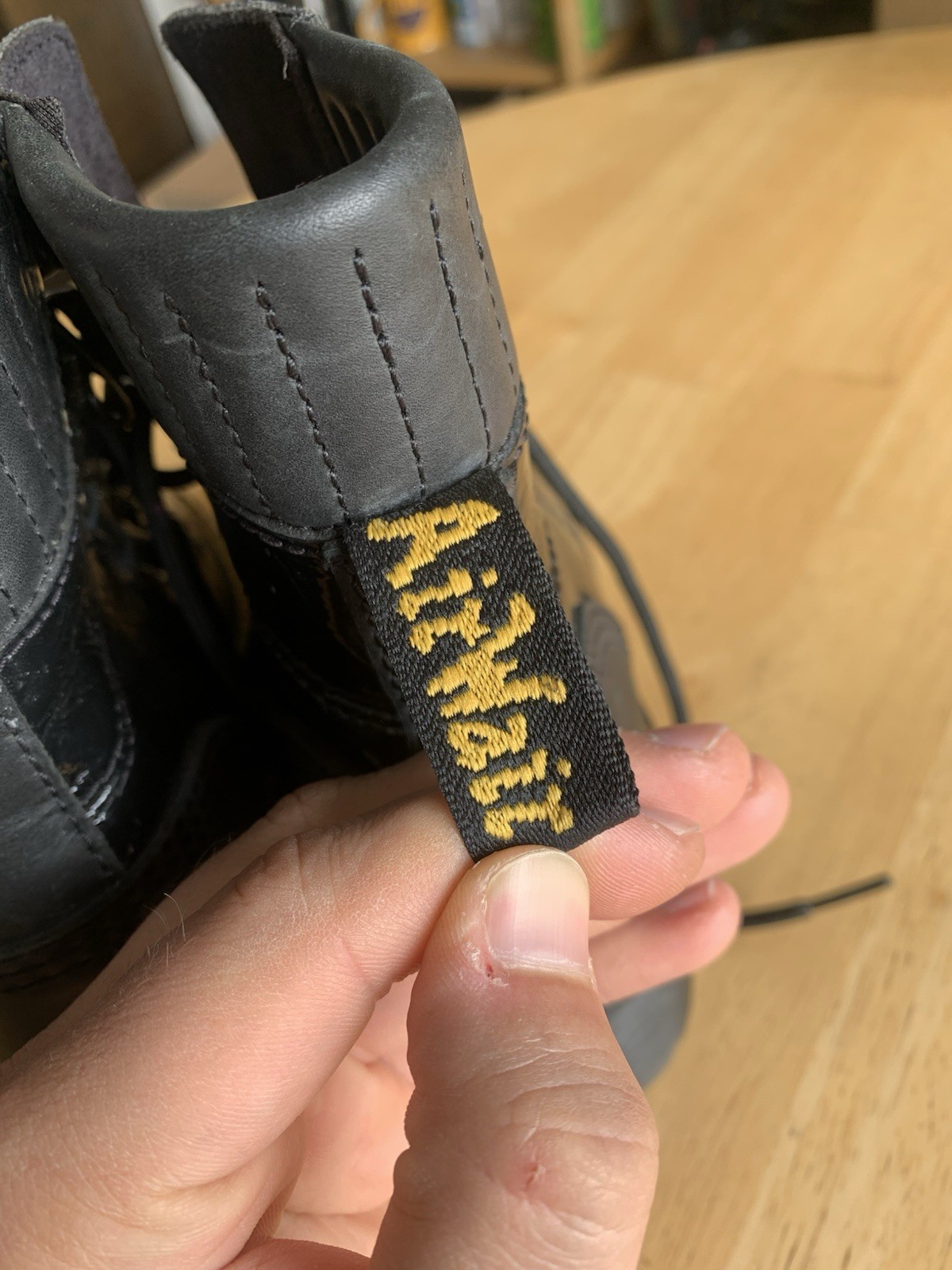 Dr Doc Martens Laurenne Distressed Black Leather Lace Up Boots Melbourne Size 6L thumbnail 8