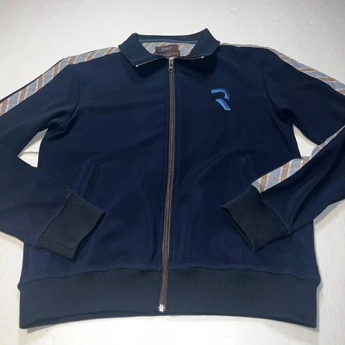 Roar imported fabric men's full zip jacket size medium image 2