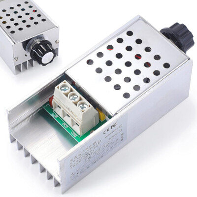 AC220V 25A 10000W SCR Motor Speed Controller Voltage Regulator Dimmer Thermostat