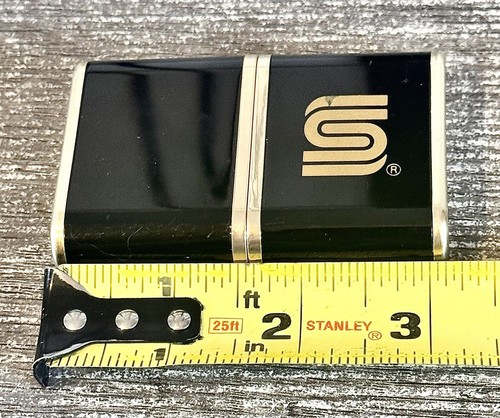 Vintage Collapsable Fold-up Quartz Travel Alarm Clock, Black & Gold - Picture 6 of 7