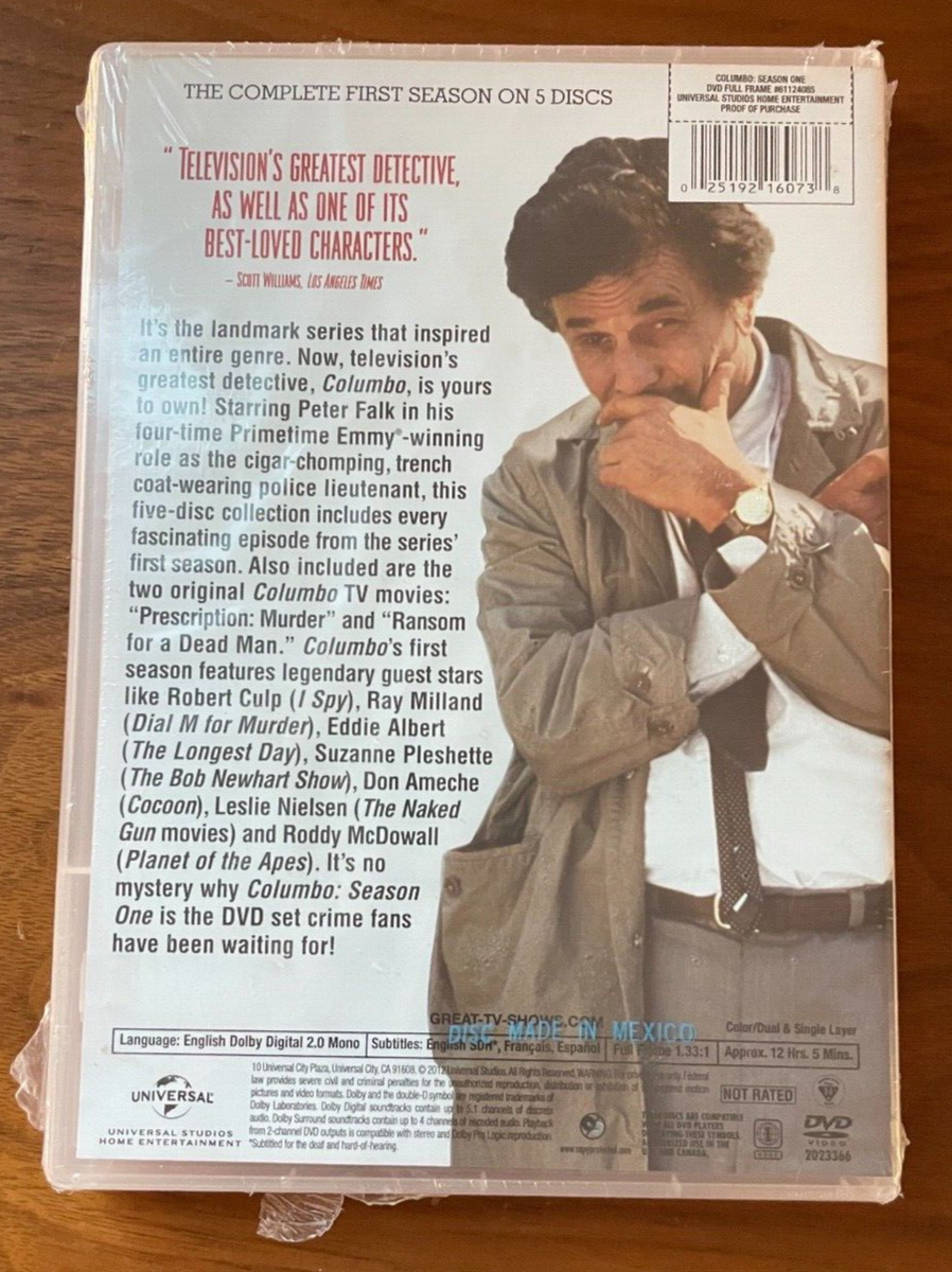 Columbo: Season One (DVD, 1971) - Brand New & Sealed