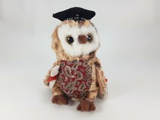 TY Beanie Baby Babies Smarty 4-13-2004 Graduation Owl Plush Toy
