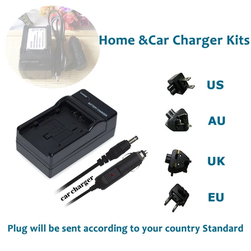 Battery Charger for Sony HDR-CX240 HDR-CX405 HDR-CX440 HDR-CX440/B Camcorder