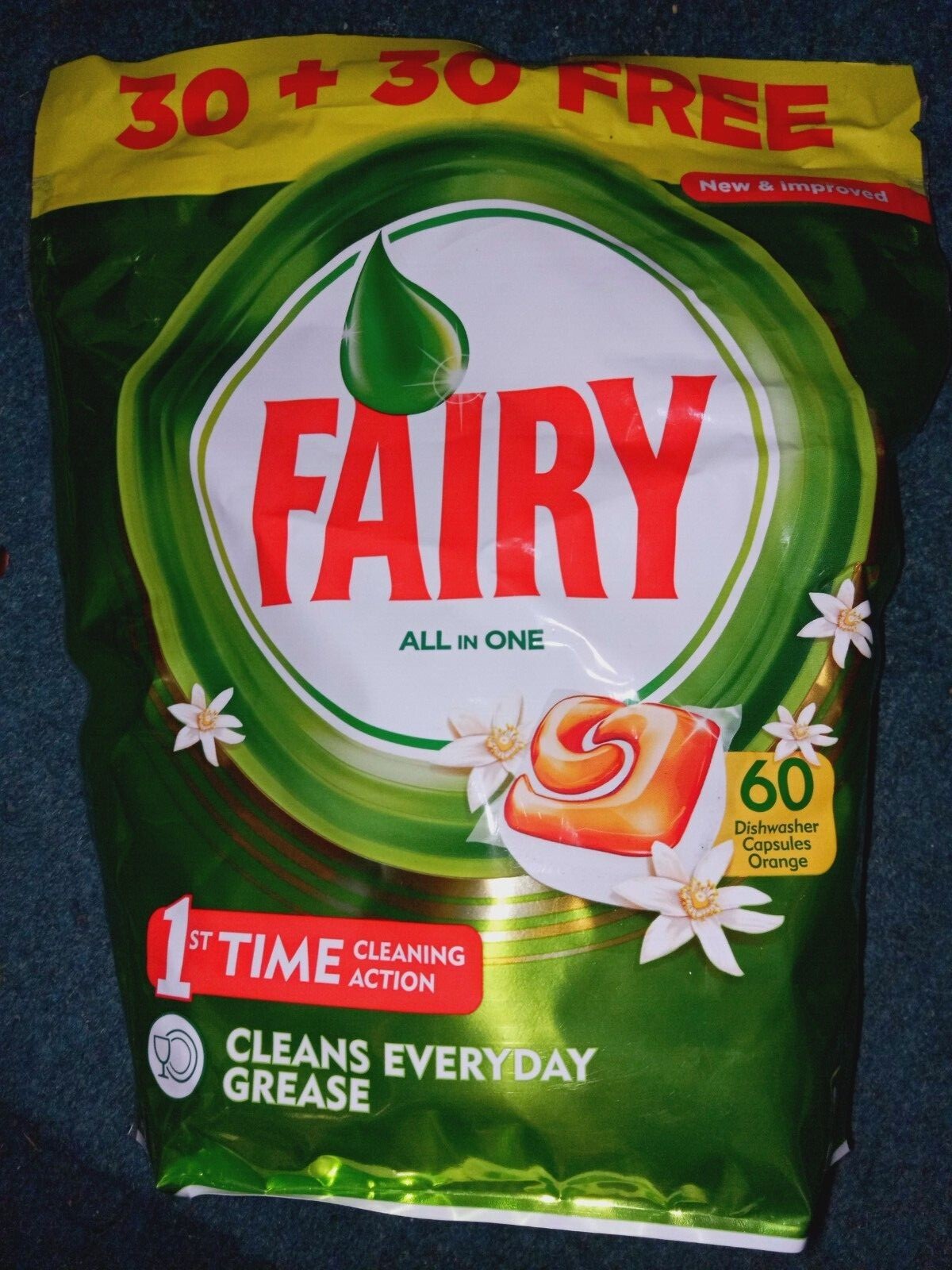 Fairy All In One Dishwasher Tablets Orange (Choose from 10 60