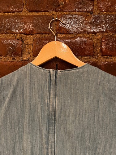 Madewell Indigo Button Wrap Midi Dress Women's 0 Petite Blue Denim Cottagecore - Picture 7 of 12