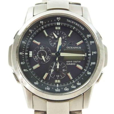 Casio Oceanus OCW-500TDJ  Solar Radio  Wristwatch Black Dial