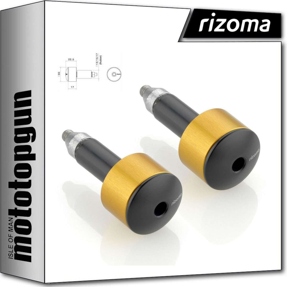 RIZOMA MA533G COUPLE BAR-END PLUGS YAMAHA T-MAX 530 2012 12