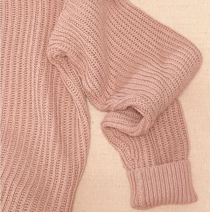 Suéter robusto de malha rosa para garagem X pequeno/pequeno - Imagem 3 de 4