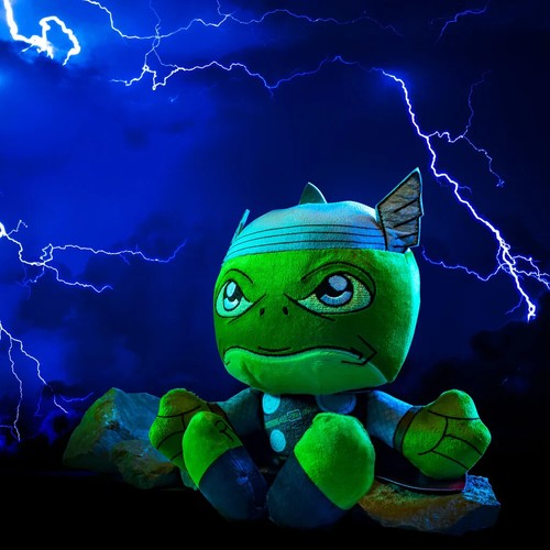 Peluche assise Bleacher Creatures Marvel Frog Thor 8 pouces Kuricha - Photo 2/6