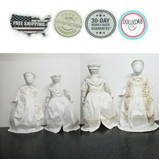 Vestido mameluco para bautizo, bebé, niño. Ropones com faldon de niño para bautizo.
