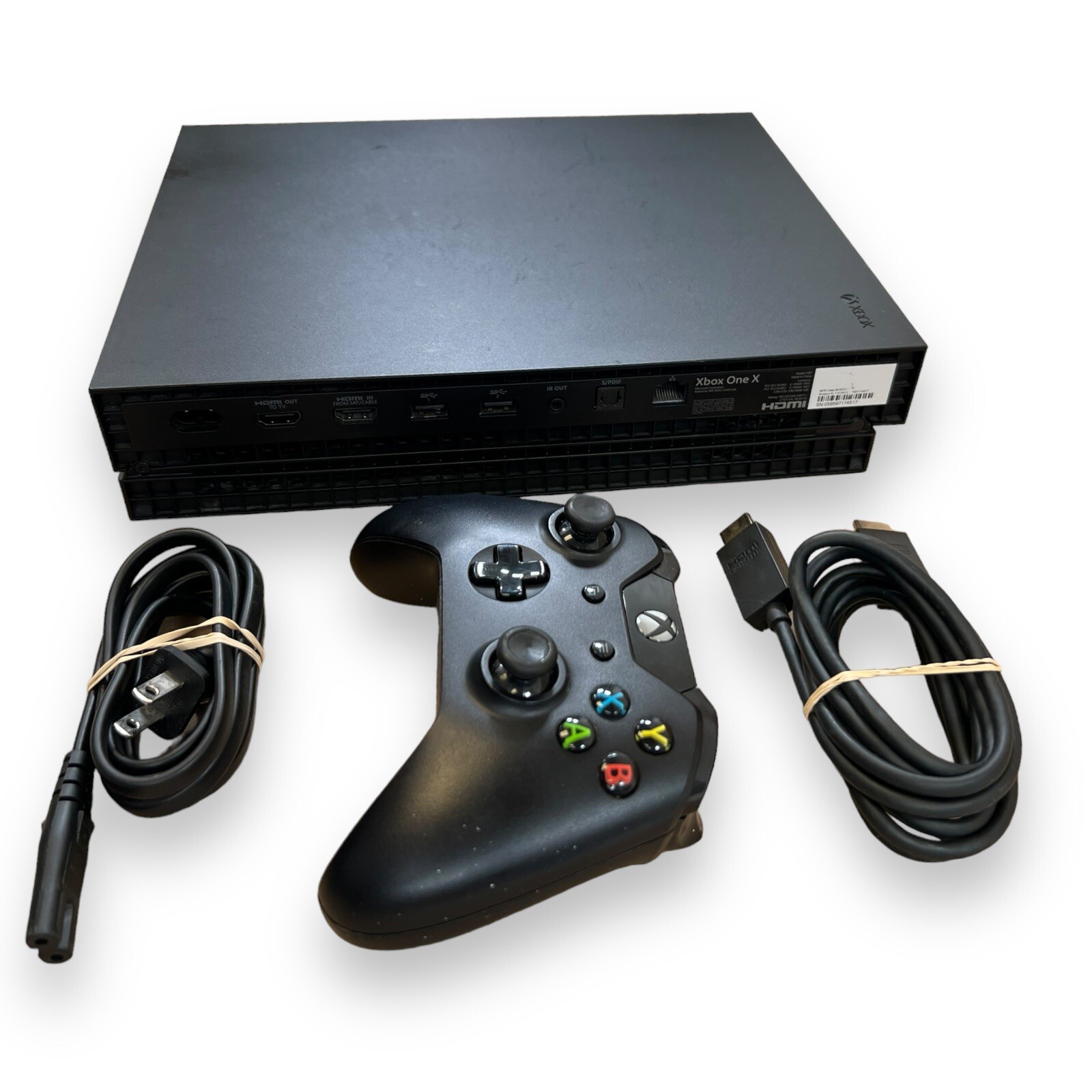 Used Microsoft Xbox One X Model 1787 500GB Video Game Console w