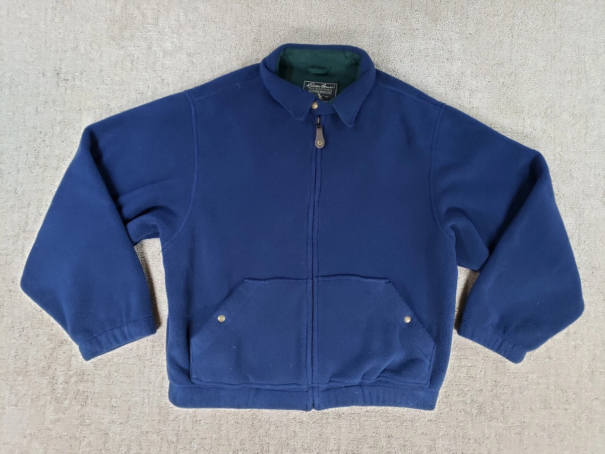 Eddie Bauer Men s Jacket M Blue Full Zip Collared Polyester