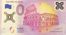 Ticket 0 Euro Polymer Wrapped from Rome Italy 2017 Collector Small Number 030