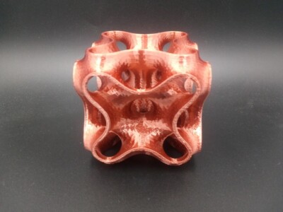Schoen Manta Surface Curved Cube Math Model Sculpture 3D Printed PICK COLOR