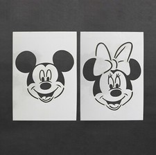 Micky Mouse Minnie Mouse Stencil Mylar Sheet Painting Wall Art Craft 190 Micron