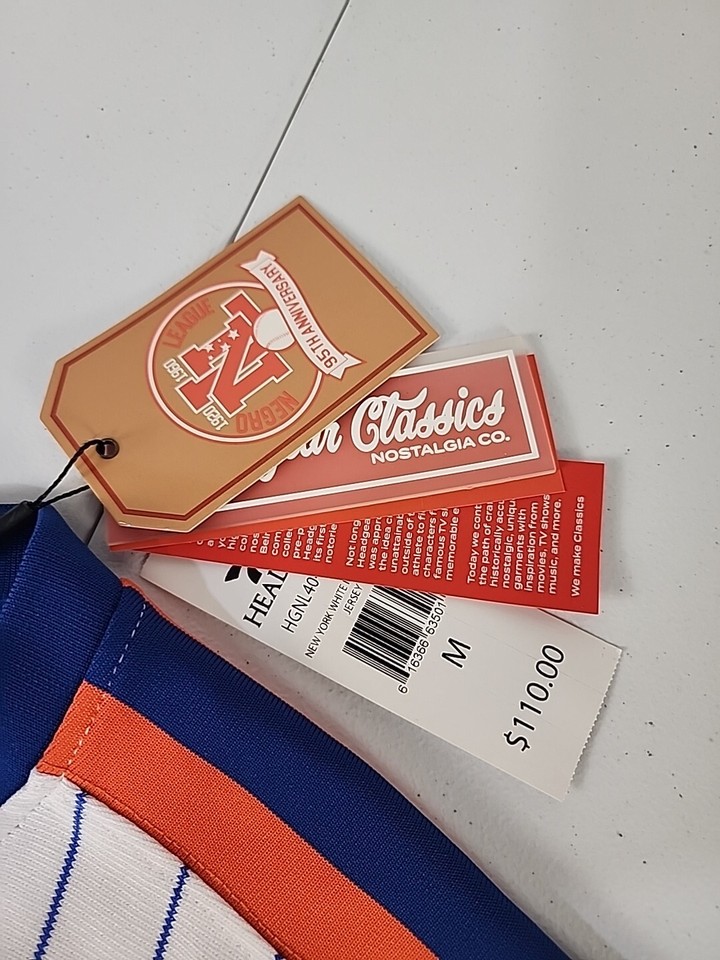 Negro League Baseball New York Lincoln Giants Jersey Mens Size M NWT