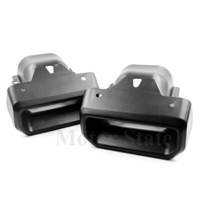 2019-2024 Chevy Silverado /GMC Sierra Exhaust Tips / Bezels matte black finish