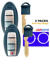 2 For 2007 2008 2009 2010 2011 2012 Nissan Altima Remote Car Keyless Key Fob