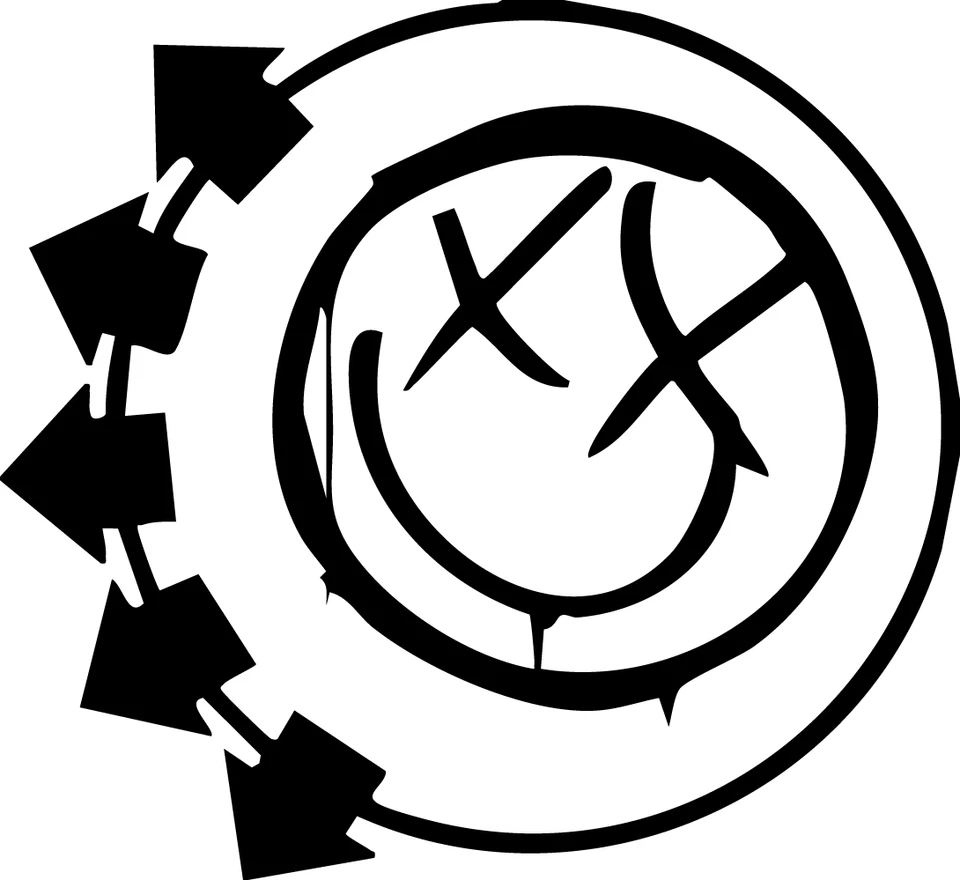 Blink 182 Logo VINYL DECAL grunge rock, power ballads, guitar, car, punk