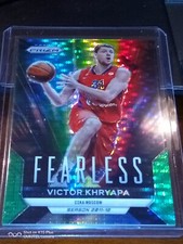 2023-24 Panini Prizm Euroleague  Victor Khryapa Fearless Green Pulsar /25