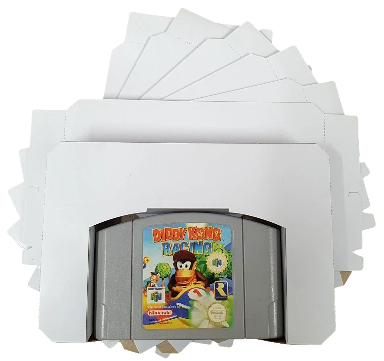 5 x N64 Nintendo 64 Bandeja de Juego Insertos Blanco Brillante Inserto de Repuesto Foto 2 de 3