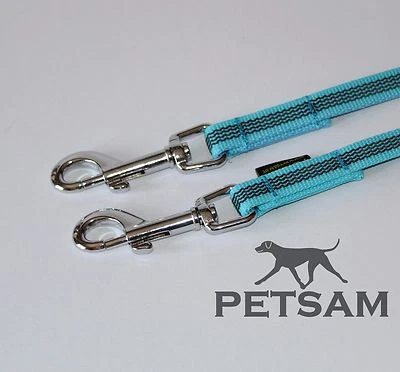 Gummierte Zügel Gummizügel Langzügel Karabiner + genäht bunt alle Längen NEU