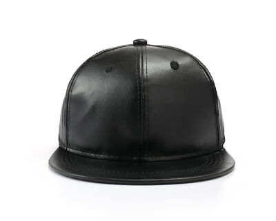 True Heads Plain Black Bandana Tie Back Baseball Cap Hat UK - Main Image