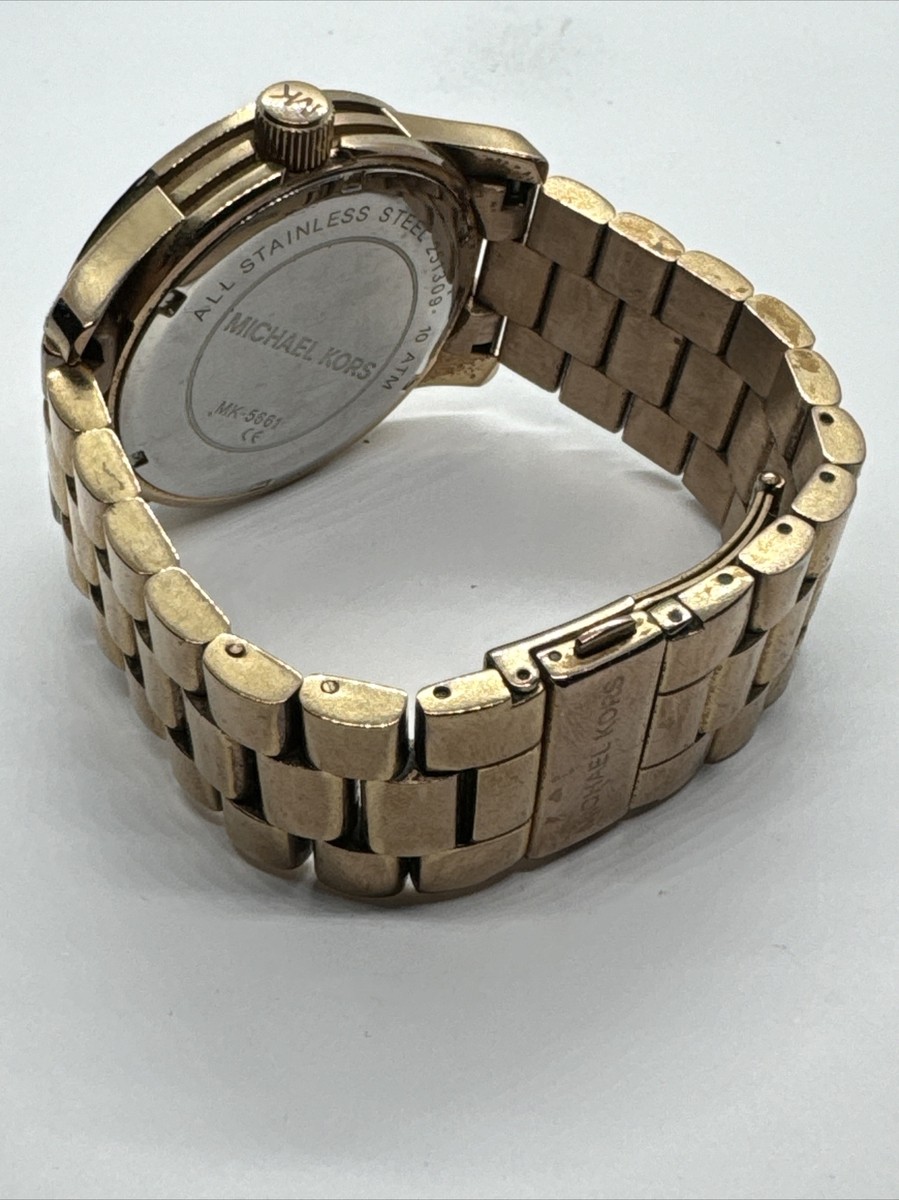 Michael Kors Runway MK5661 Women\'s Gold Stainless Steel Analog Dial Watch JNA797 Michael Kors Runway MK5661 Women main image 4