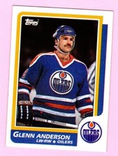 1986-87 Topps Glenn Anderson #80 Edmonton Oilers