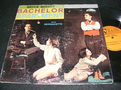 Beatnik Era COMEDY LP Bryce Bond's BACHELOR APARTMENT Cheesecake Cover wBERNADET