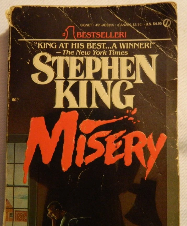 Stephen King Paperback Book MISERY Signet First Printing 1988 - Movie Horror - Image 2 of 4