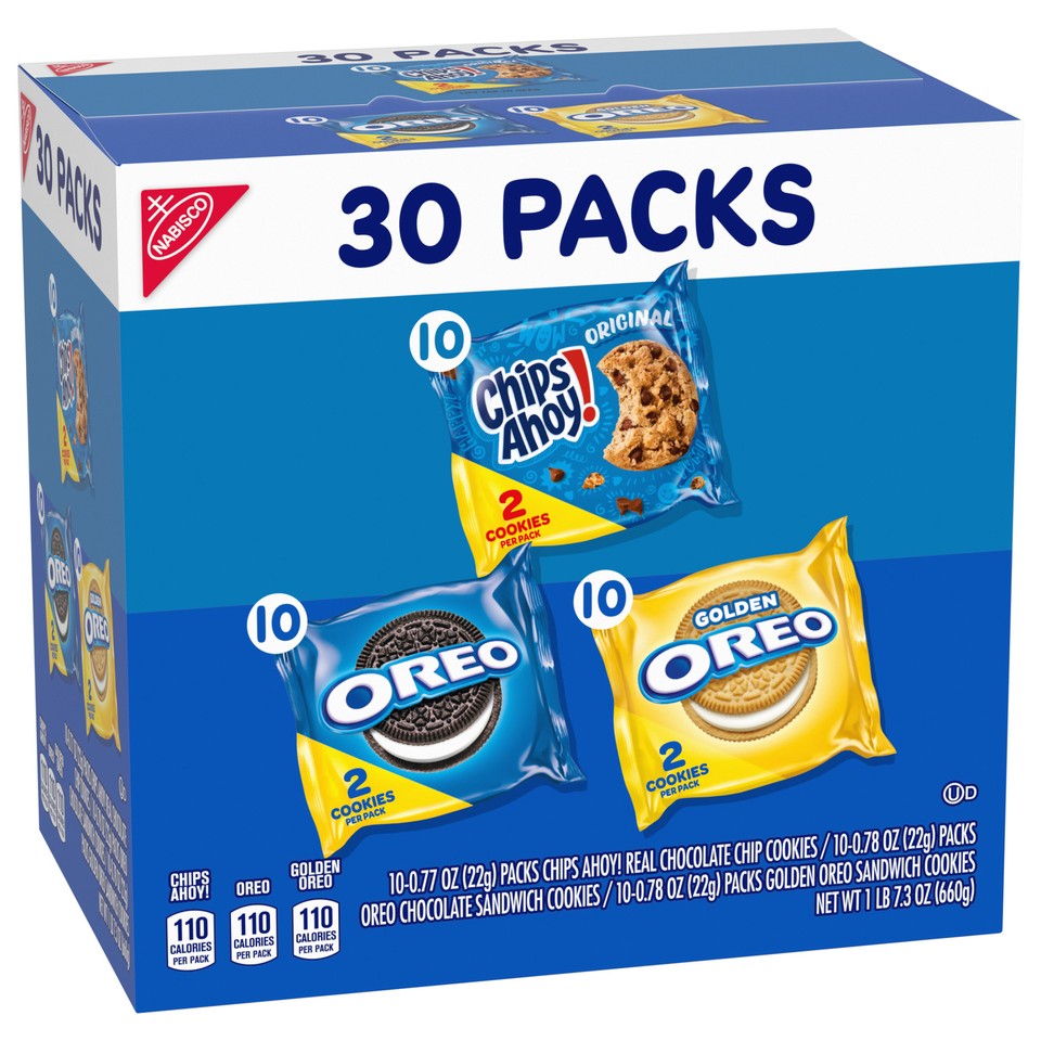 Nabisco Sweet Treats Cookie Variety Pack OREO, OREO Golden & CHIPS AHOY! eBay