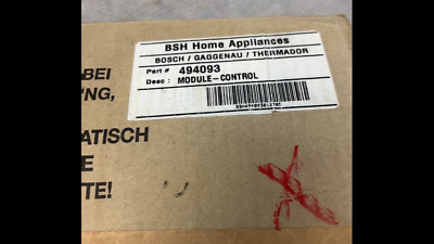 00494093 (494093) New OEM BOSCH Washer Electronic Control Board