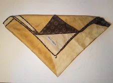 Vintage Olga Greco Scarf. Polyester. Leonardi Italy. 30 in. Square. 