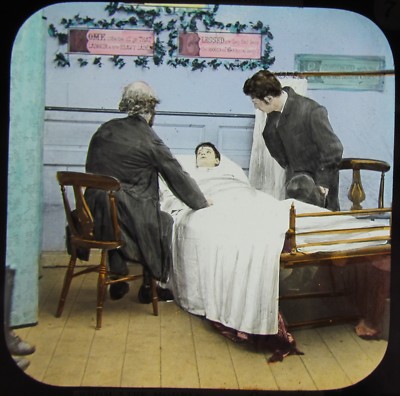 Glas magische Laterne Dia ROAD TO HEAVEN NO7 C1890 VIKTORIANISCHE GESCHICHTE SOZIALGESCHICHTE